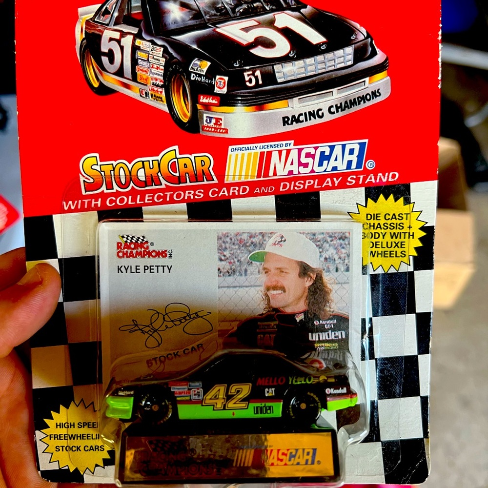 Nascar Racing Champions Inc. Lot of Stock car w/collector card and display stand